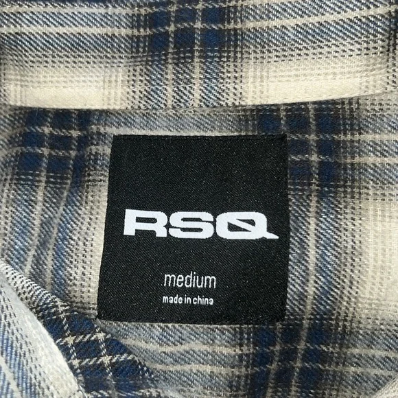 RSQ Men’s Flannel (Medium) - Picture 4 of 6